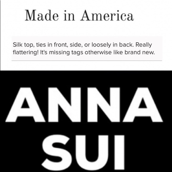 ! Anna Sui Beautiful Silk Top S - Picture 4 of 10